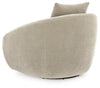 Yahya Swivel Accent Chair - Pebble