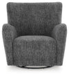 Rowenburg Swivel Glider Accent Chair - Heather Charcoal