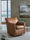 Braydunn Swivel Glider Accent Chair - Caramel
