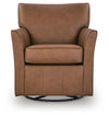 Braydunn Swivel Glider Accent Chair - Caramel