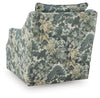 Gubbins Swivel Accent Chair - Blue/Green/Yellow