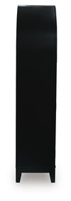 Dagandale Accent Cabinet - Black/Natural