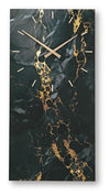 Teague Wall Clock - Black/Gold Finish