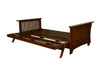 Alexa Studio Sleeper — Full / Black Walnut / #8000 Taber Cashmere Mattress