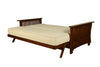 Alexa Studio Sleeper — Full / Black Walnut / #8000 Monte Toro Shell Mattress