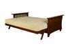 Alexa Studio Sleeper — Full / Black Walnut / #8000 Taber Cashmere Mattress