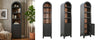 Small Display Cabinet With Door Arches White