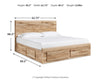 Hyanna Queen Panel Storage Bed with 1 Under Bed Storage Drawer