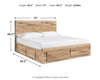 Hyanna King Panel Storage Bed with 1 Under Bed Storage Drawer