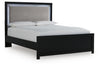 Maeling Queen Upholstered Panel Bed