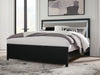 Maeling King Upholstered Panel Bed - Black