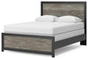 Broachmyn Queen Panel Bed - Black/Gray