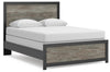 Broachmyn Queen Panel Bed - Black/Gray