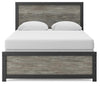 Broachmyn Queen Panel Bed - Black/Gray