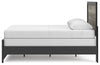 Broachmyn Queen Panel Bed - Black/Gray