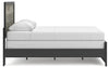 Broachmyn Queen Panel Bed - Black/Gray
