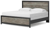 Broachmyn King Panel Bed - Black/Gray