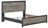 Broachmyn King Panel Bed - Black/Gray