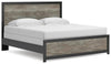 Broachmyn King Panel Bed - Black/Gray