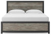 Broachmyn King Panel Bed - Black/Gray