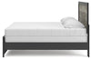 Broachmyn King Panel Bed - Black/Gray