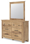 Makidern Dresser and Mirror - Tan