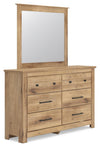 Makidern Dresser and Mirror - Tan