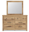 Makidern Dresser and Mirror - Tan