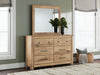 Makidern Dresser and Mirror - Tan