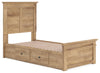 Makidern Twin Panel Storage Bed - Tan (PCB1170B30)