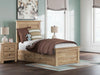 Makidern Twin Panel Storage Bed - Tan (PCB1170B30)