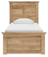 Makidern Twin Panel Storage Bed - Tan (PCB1170B26)