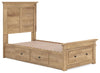 Makidern Twin Panel Storage Bed - Tan (PCB1170B38)