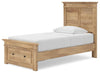 Makidern Twin Panel Storage Bed - Tan (PCB1170B22)