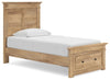 Makidern Twin Panel Storage Bed - Tan (PCB1170B22)