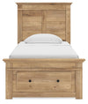 Makidern Twin Panel Storage Bed - Tan (PCB1170B22)