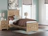 Makidern Twin Panel Storage Bed - Tan (PCB1170B22)