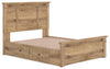 Makidern Queen Panel Storage Bed - Tan (PCB1170B8)