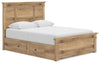 Makidern Queen Panel Storage Bed - Tan (PCB1170B8)