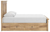 Makidern Queen Panel Storage Bed - Tan (PCB1170B8)