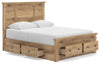 Makidern Queen Panel Storage Bed - Tan (PCB1170B11)