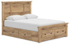 Makidern Queen Panel Storage Bed - Tan (PCB1170B11)
