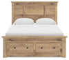 Makidern Queen Panel Storage Bed - Tan (PCB1170B11)