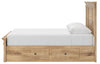 Makidern Queen Panel Storage Bed - Tan (PCB1170B11)