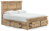 Makidern Queen Panel Storage Bed - Tan (PCB1170B10)