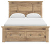 Makidern Queen Panel Storage Bed - Tan (PCB1170B10)
