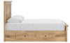 Makidern Queen Panel Storage Bed - Tan (PCB1170B10)