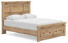 Makidern Queen Panel Storage Bed - Tan (PCB1170B4)