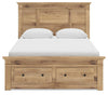 Makidern Queen Panel Storage Bed - Tan (PCB1170B4)