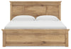 Makidern King Panel Storage Bed - Tan (PCB1170B15)
